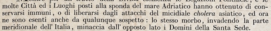 Dettaglio Notificazione papale del 1836